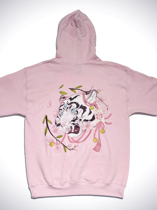 Hoodie Omamori White Tiger