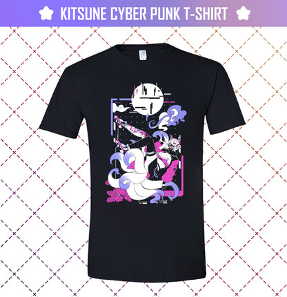 T-Shirt Kitsune Cyber Punk