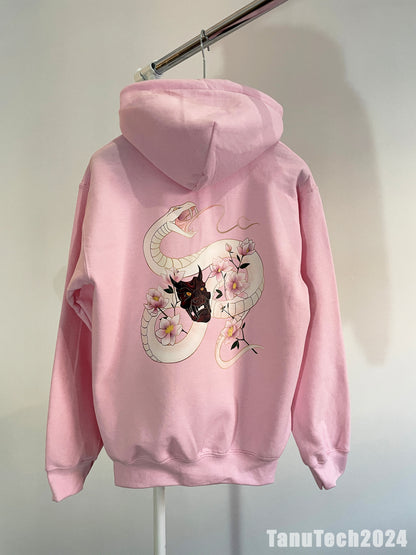 Hoodie Snake Pink Sakura